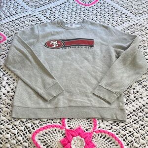 NFL San Francisco 49ers Light Gray Crewneck Sweatshirt no size tag